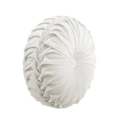 15" Pleated Round Throw Pillow - Lush Décor -Lush Decor Store GUEST 3bae30dd 32eb 4217 b7ad e6e1729baebf