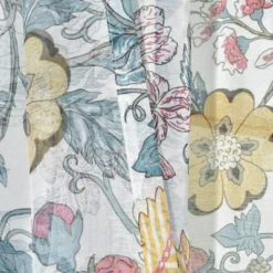 2pk 52"x84" Sheer Sydney Curtain Panels Blue/Yellow - Lush Décor -Lush Decor Store GUEST 3d60210d cb1a 4762 8778 c27336e3c60b