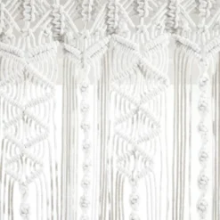 50"x20" Boho Macrame Textured Cotton Window Valance White - Lush Décor 8 50"x20" Boho Macrame Textured Cotton Window Valance White - Lush Décor -Lush Decor Store GUEST 3db9a191 5892 425a a23c 76507962e088