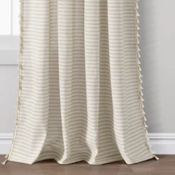 Lush Décor Boho Coastal Horizontal Ticking Stripe Tassel Window Curtain Panels -Lush Decor Store GUEST 3f3ff44e d5ce 49ba 8870 6b74b43b39dd