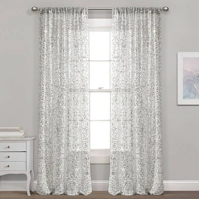 52"x84" Ballgown Glam Sparkle Sequins Window Curtain Panel - Lush Décor 7 52"x84" Ballgown Glam Sparkle Sequins Window Curtain Panel - Lush Décor - Image 5