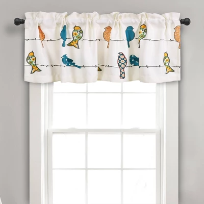 18"x52" Rowley Birds Light Filtering Valance - Lush Décor 10 18"x52" Rowley Birds Light Filtering Valance - Lush Décor - Image 8