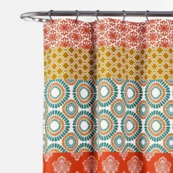Bohemian Stripe Shower Curtain - Lush Décor