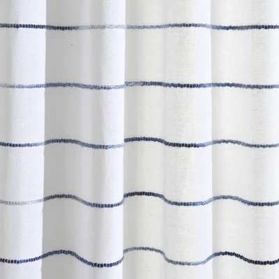 Ombre Striped Yarn Dyed Cotton Shower Curtain - Lush Décor 5 Ombre Striped Yarn Dyed Cotton Shower Curtain - Lush Décor - Image 3