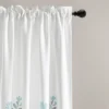 2pk 52"x84" Light Filtering Aprile Curtain Panels Blue - Lush Décor