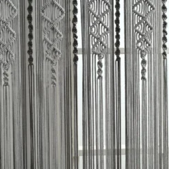 Lush Décor Boho Macrame Textured Cotton Window Curtain/Room Divider/Doorway/Wall Decor Single Gray 40X63 -Lush Decor Store GUEST 45d2c7f2 86f8 4f94 9026 0cc86a0200e2