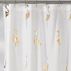 Flamingo Shower Curtain Gold - Lush Décor