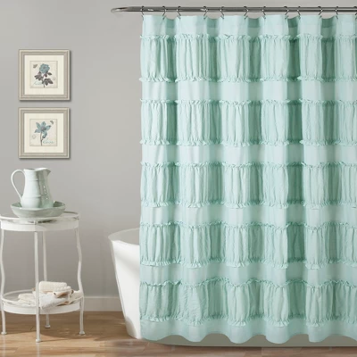 Nova Ruffle Shower Curtain - Lush Décor 7 Nova Ruffle Shower Curtain - Lush Décor - Image 5