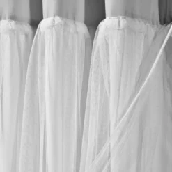 Lush Décor Tulle Skirt Colorblock Window Curtain Panels Light Gray/White 40x84 Set -Lush Decor Store GUEST 4a1ed4c3 ae1f 4411 b99c 6e11fe6c8247
