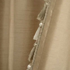 Lush Décor Luxury Regency Faux Silk Two Tone Tassel Window Curtain Panels Taupe 52x84 Set -Lush Decor Store GUEST 4b7d5a3c 2921 4e5d 84ad b8ba39f7ffe0