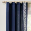 Lush Décor Luxury Modern Square Embroidery Border Window Panel Navy Single 52x84 -Lush Decor Store GUEST 4c63eb21 8171 4193 aed7 858b17baf49b