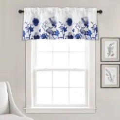 18"x52" Zuri Flora Light Filtering Valance - Lush Décor -Lush Decor Store GUEST 4e80635d 59cd 4cf6 b5e1 5049846e398e