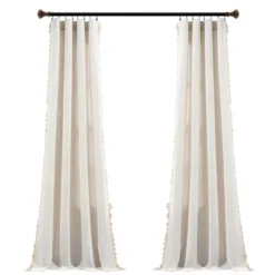 Lush Décor Linen Tassel Window Curtain Panel Single Light Linen 40X84 -Lush Decor Store GUEST 4f8583cc 9ce2 4827 b4bc f2c08eb4f1b4