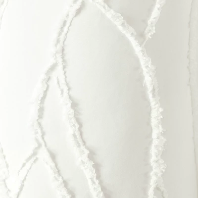 Lush Décor Jacquard Wave Shower Curtain Soft White: Polyester, Buttonhole Top, Machine Washable 6 Lush Décor Jacquard Wave Shower Curtain Soft White: Polyester, Buttonhole Top, Machine Washable - Image 4