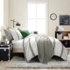 Farmhouse Stripe Reversible Cotton Comforter & Sham Set - Lush Décor