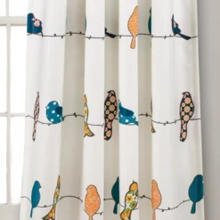 Lush Décor Rowley Birds Light Filtering Window Curtain Panels Multi 52x95+2 Set -Lush Decor Store GUEST 52af40a9 1a2e 4fa7 b28d 5eece1f4af09