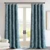 Lush Décor Aspen Luxury Velvet Chenille Window Curtain Panel Dusty Blue Single 52x84 1 Lush Décor Aspen Luxury Velvet Chenille Window Curtain Panel Dusty Blue Single 52x84 -Lush Decor Store GUEST 53119fe0 5a75 4ab4 9c74 a55f1db79e7d