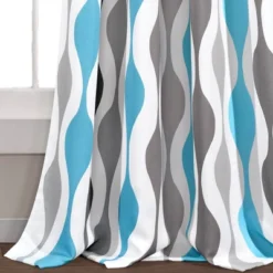 Set Of 2 Mid-Century Geo Light Filtering Window Curtain Panels - Lush Décor -Lush Decor Store GUEST 54106a7b d851 4a65 bc7d 25959794c399