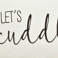 13"x20" 'Let's Cuddle' Family-Friendly Lumbar Throw Pillow Cover White - Lush Décor -Lush Decor Store GUEST 5429fe5a bfc1 4a07 9ac0 fc6aec756d1c