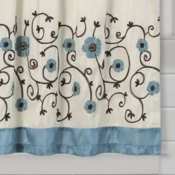 Set Of 2 Royal Garden Kitchen Curtain Tiers Blue - Lush Décor -Lush Decor Store GUEST 557c8900 f093 4e5d 8904 15ab8b62719e