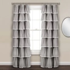 52"x84" Ruffle Window Curtain Panel - Lush Décor -Lush Decor Store GUEST 5686fda8 c2bc 4e1d 9a3f 1299ed23c31f