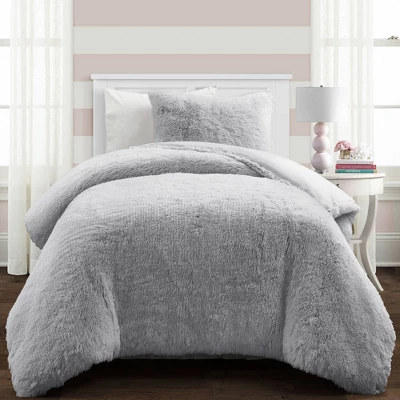 Emma Faux Fur Comforter Set - Lush Décor 3 Emma Faux Fur Comforter Set - Lush Décor
