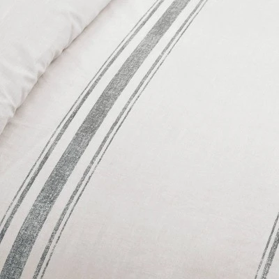 Lush Décor Farmhouse Stripe Reversible Duvet Set 4 Lush Décor Farmhouse Stripe Reversible Duvet Set - Image 2