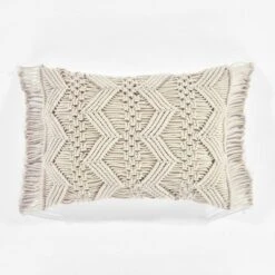 13"x20" Oversize Studio Chevron Macrame Lumbar Throw Pillow Cover With Fringes - Lush Décor 20 13"x20" Oversize Studio Chevron Macrame Lumbar Throw Pillow Cover With Fringes - Lush Décor -Lush Decor Store GUEST 5b3cfe2c ee32 47af 8d71 ec9199d3867d