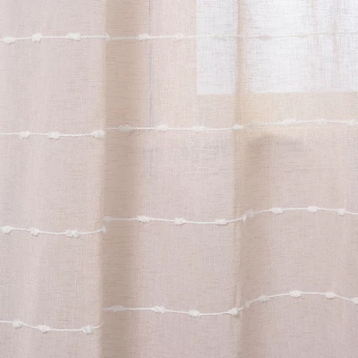 Lush Décor Farmhouse Textured Grommet Sheer Window Curtain Panels Blush 38X84 Set 3 Lush Décor Farmhouse Textured Grommet Sheer Window Curtain Panels Blush 38X84 Set