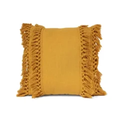 20"x20" Oversize Modern Tassel Square Throw Pillow - Lush Décor -Lush Decor Store GUEST 5c7d4d35 cc2d 4ea6 a662 f875a006ea14