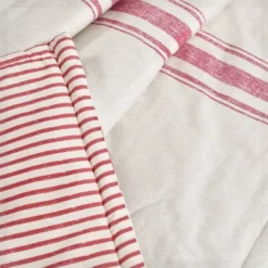Lush Décor 50"x60" Farmhouse Stripe Throw Blanket Red -Lush Decor Store GUEST 5ee69a5f dd90 484a 833d 9dd355ae52c4