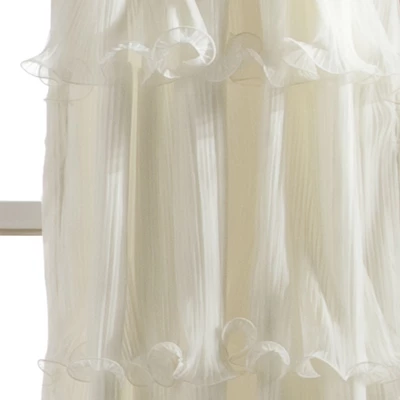 Lush Décor 54x84 Nerina Window Panel Single Ivory 5 Lush Décor 54x84 Nerina Window Panel Single Ivory - Image 3