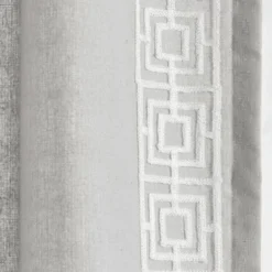 Lush Décor Luxury Modern Square Embroidery Border Window Panel Light Gray Single 52x84 -Lush Decor Store GUEST 602c5e8a 9cc0 4e97 b76a c83e0af31368