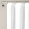 72"x72" Allison Ruffle Shower Curtain White - Lush Décor