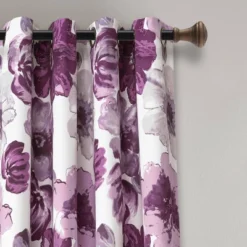 2pk Light Filtering Leah Curtain Panels - Lush Décor
