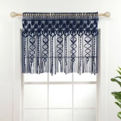 30"x40" Boho Macrame Textured Cotton Window Valance - Lush Décor -Lush Decor Store GUEST 60cb6e69 686c 4982 b7a4 57f783c6aa89