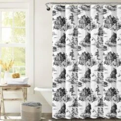 French Country Toile Single Shower Curtain - Lush Décor -Lush Decor Store GUEST 6138ee21 4c30 4af3 a3d0 4f97974ec40d