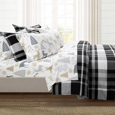 370 Thread Count Wonderland Soft Flannel Sheet Set - Lush Décor