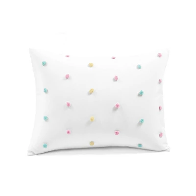 2pc Twin/Twin XL Rainbow Tufted Dot Oversized Kids' Comforter Set - Lush Décor: Teen Bedding, Microfiber, Polka Dots 7 2pc Twin/Twin XL Rainbow Tufted Dot Oversized Kids' Comforter Set - Lush Décor: Teen Bedding, Microfiber, Polka Dots - Image 5