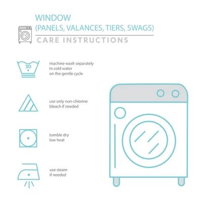 Lush Decor Modern Faux Linen Embroidered Edge With Attached Valance Window Curtain Panels Dark Linen 52X84 Set 11 Lush Decor Modern Faux Linen Embroidered Edge With Attached Valance Window Curtain Panels Dark Linen 52X84 Set - Image 9