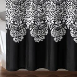72"x72" Boho Medallion Shower Curtain Black - Lush Decor -Lush Decor Store GUEST 669e8599 b09b 4a7b 8f52 fb4a5695c4c4