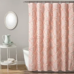 Ruffle Diamond Shower Curtain - Lush Décor -Lush Decor Store GUEST 68849e71 dd7b 4ee6 bdeb 1d909d8a8afc