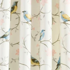 Lush Décor Botanical Bird And Flower Light Filtering Window Curtain Panels Multi 52x84 Set -Lush Decor Store GUEST 690009a0 c23f 4cd9 9ec8 589792e2719e