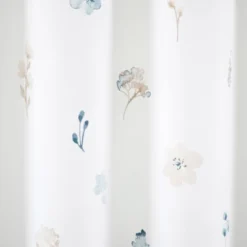 72"x72" Livia Flora Silver-Infused Antimicrobial Shower Curtain Neutral/Blue - Lush Décor -Lush Decor Store GUEST 69f46641 eab8 479c b8a4 3489e435f076
