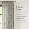 37"x84" Lush Decor Lillian Block Print Linen Textured Window Curtain Panels Blue/Sage Pair -Lush Decor Store GUEST 6a7e883b aac9 476d aca7 42109e775c87