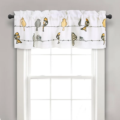 18"x52" Rowley Birds Light Filtering Valance - Lush Décor 11 18"x52" Rowley Birds Light Filtering Valance - Lush Décor - Image 9