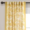 1pc 52"x84" Light Filtering Emma Textured Jacobean Curtain Panel Yellow - Lush Décor -Lush Decor Store GUEST 6c3f63ff 9524 494c 9900 a8005cb1b5bc