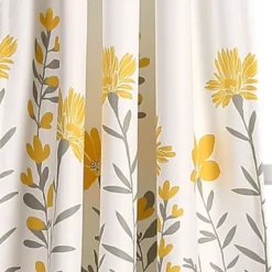 Lush Décor Aprile Light Filtering Window Curtain Yellow/Gray Set 52x84+2 -Lush Decor Store GUEST 6c5c9abf 1920 4ec1 9dbe a21eecc988b1