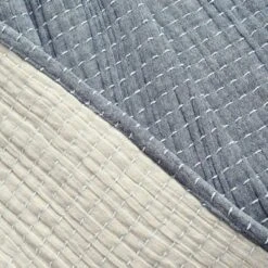 50"x60" Solid Kantha Pick Stitched Yarn Dyed Cotton Woven Throw Blanket - Lush Décor -Lush Decor Store GUEST 6d8a551e ffa6 4489 85c1 6f0a99e0027f