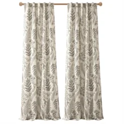Lush Décor Botanical Dreams Window Panels Light Linen/Black Pair 42x84 -Lush Decor Store GUEST 70297214 3538 4a0c bb23 56f85e3f37d9